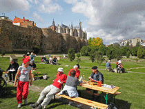 Au pied des remparts d'Astorga